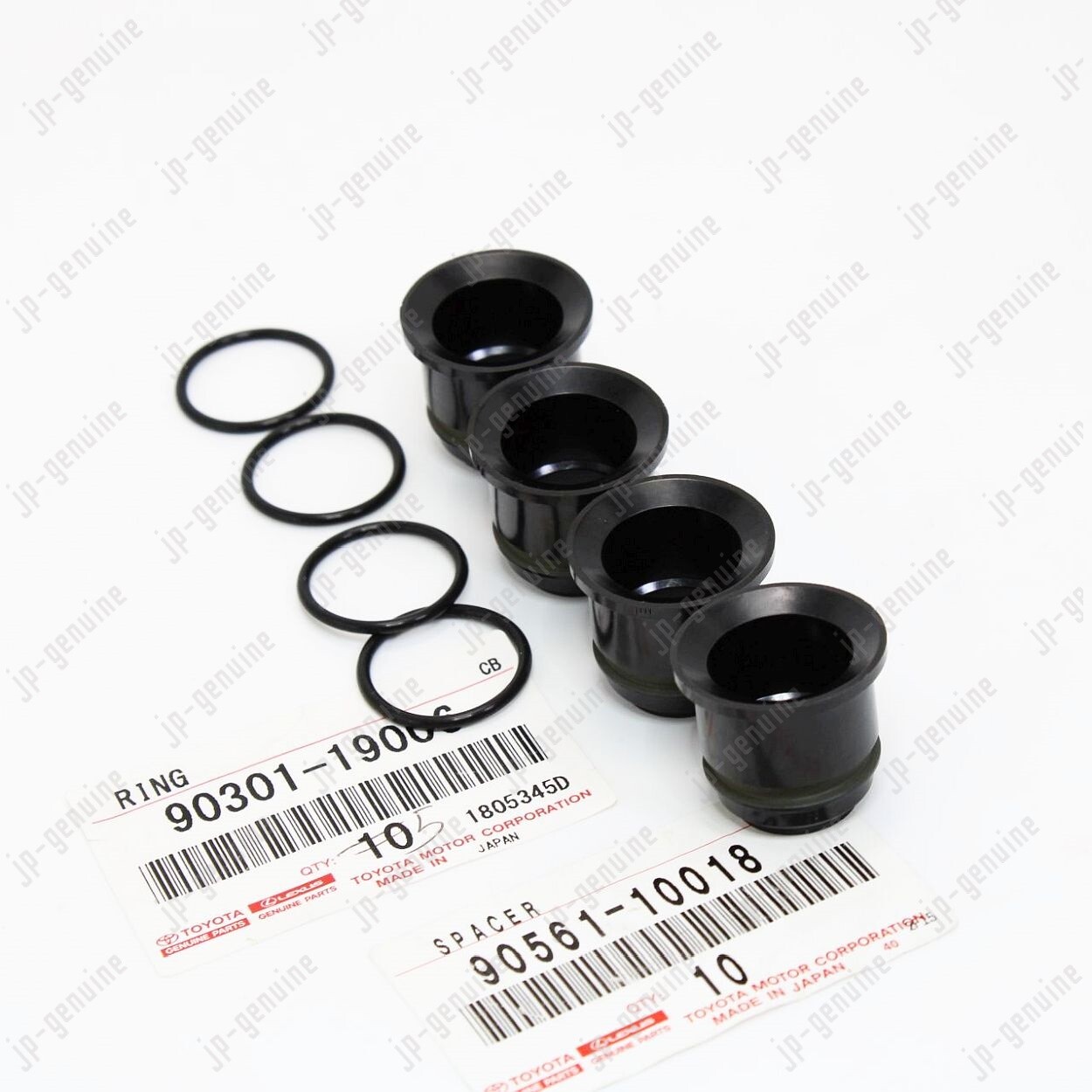 Genuine OEM TOYOTA T100 Engine Fuel Injector Nozzle Holder Spacer W/ O-Rings Set