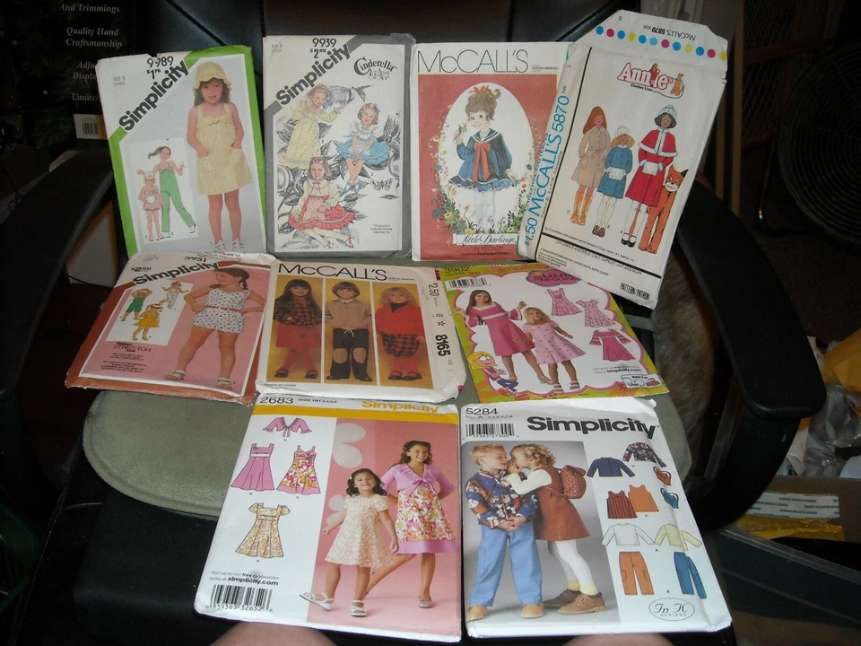 VINTAGE M: McCall S: simplicity patterns 40's-80's 4? uncut 3 mo - 2 year - Image 2 of 4