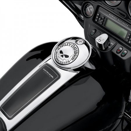 61308-09A HARLEY-DAVIDSON® WILLIE G SKULL FUEL TANK CONSOLE DOOR
