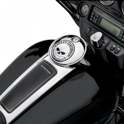 61308-09A HARLEY-DAVIDSON® WILLIE G SKULL FUEL TANK CONSOLE DOOR
