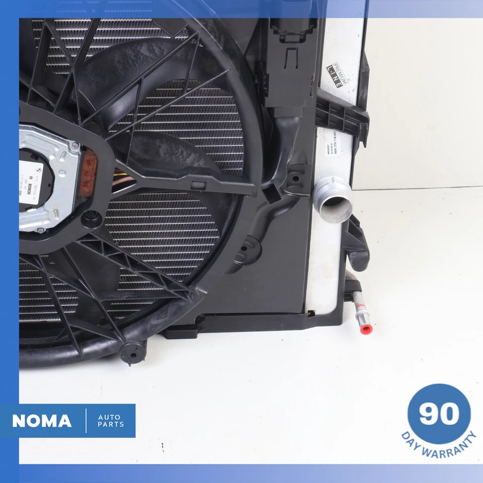 02-05 BMW E66 745Li motor refrigeração radiador direção condensador CA com ventilador fabricante de equipamento original - Imagem 3 de 4