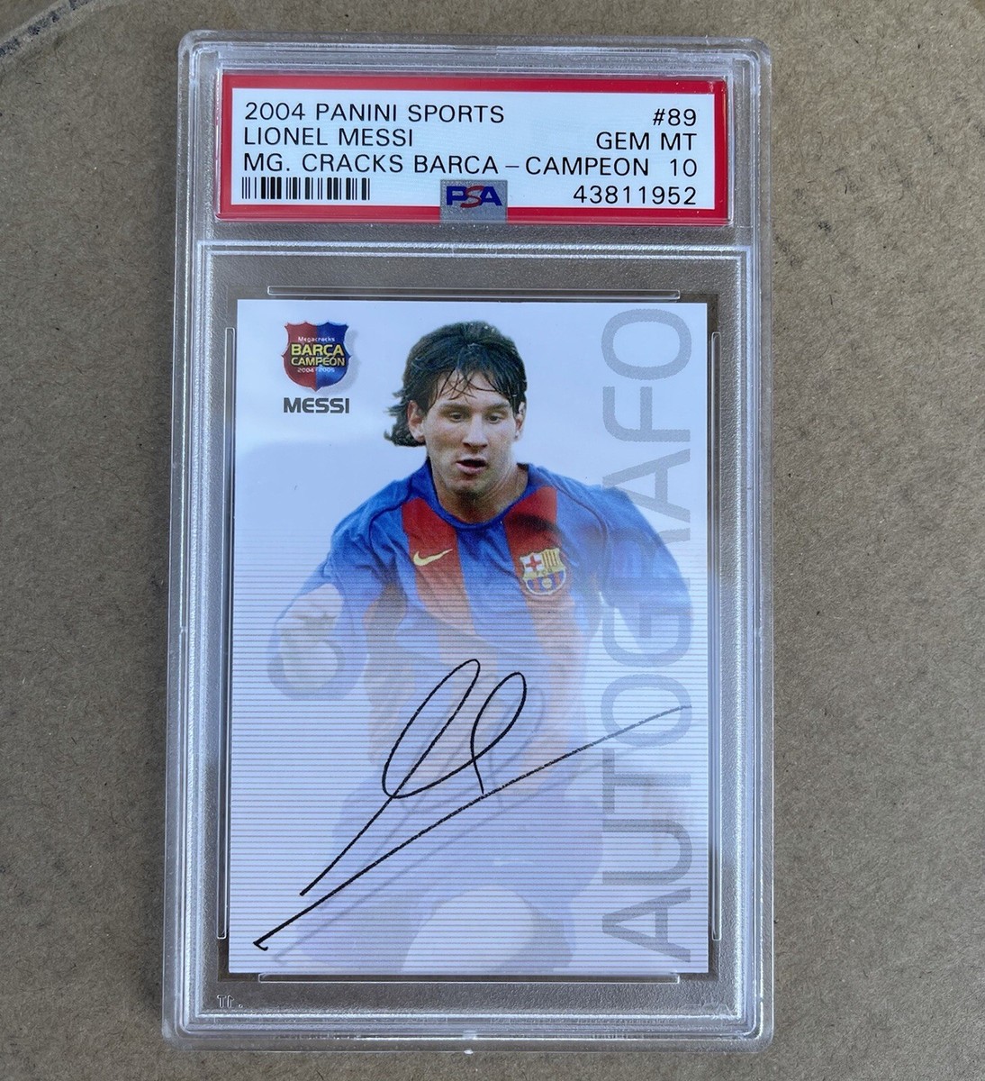 2004 Panini Sports Mega Cracks Barca Lionel Messi ROOKIE RC 2004 Panini Sports Mega Cracks Barca Lionel Messi ROOKIE RC