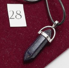 Natural Quartz Chakra Crystal Healing Point Cut Gemstone Pendant Reiki Necklace