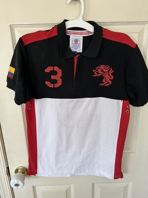 NWT American Ranger COLOMBIA Soccer RUGBY Polo Shirt RED