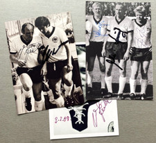 3x WM 1966/70 (SEELER,M&Uuml;LLER,HALLER etc.) DFB  original 3 Fotos 10x15 Autogramm