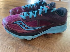 Saucony Kinvara 7 Running Shoes Womens Purple Turquoise Running Shoes Sz 7 EU 38