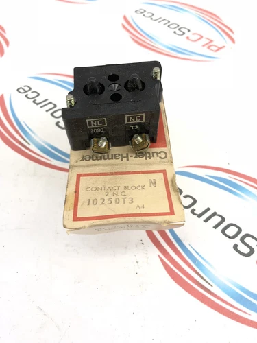 CUTLER HAMMER 10250T3 CONTACT BLOCK, 2 N.C.