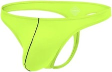 Men's Thong G-String Underwear Low Rise T-Back Under Bulge Pouch Male Underpant