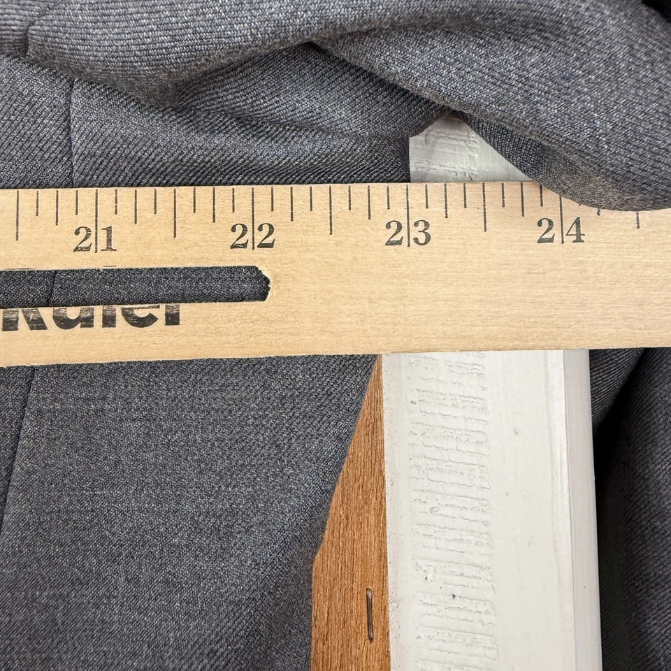 Joseph Abboud Suit Mens 44S Gray 3 Button Zignone Super 110s Wool Pants 38x26 - Image 3 of 4