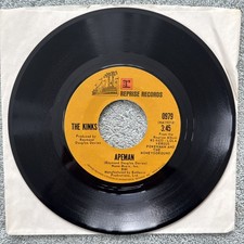 THE KINKS Apeman / Rats 7” Vinyl 45 RPM 1970  Original  Ray Davies