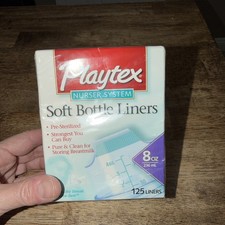 Playtex Nurser System Soft Bottle Liners Sealed Box of 125 8 oz