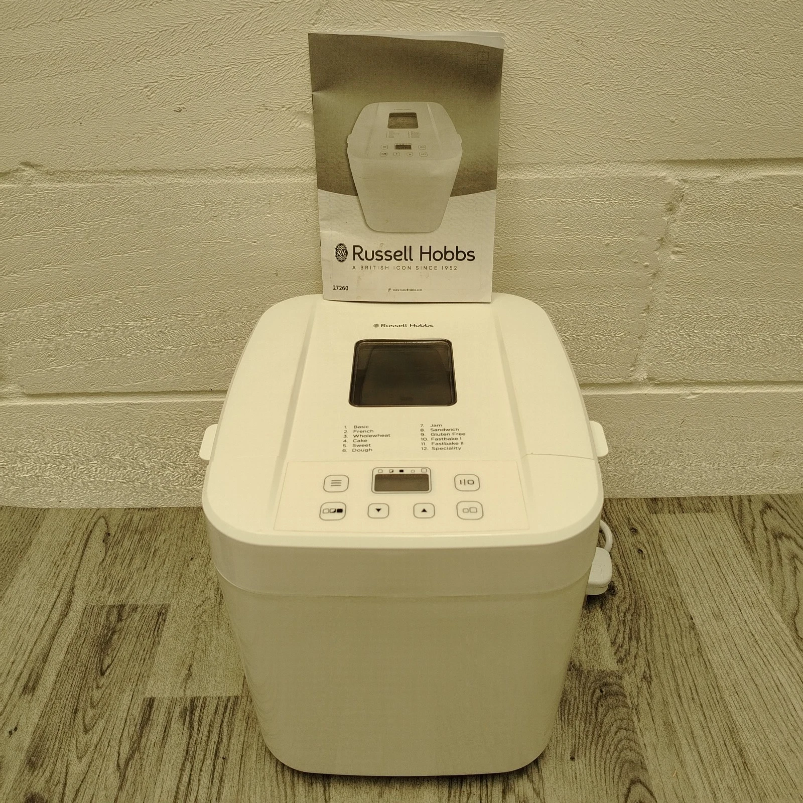 Russell Hobbs 27260 Compact Bread Maker - 12 Programs - 1kg Capacity
Opens in a new window or tab