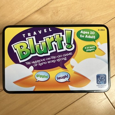 Travel Blurt! Educational Insights Hilarious Word Recall Game MINT