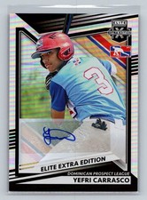 2022 Panini Elite Extra Edition #197 Yefri Carrasco Signatures
