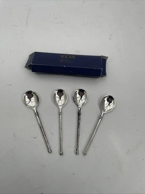 Bugor Classic Collection Set of 4 Silver Plated Coffee Spoons - Image 1 of 3