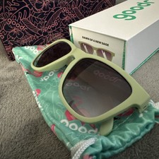 Goodr "Dawn of a New Sage  Polarized Sunglasses Green Frame Tinted Lens