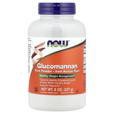2 X NOW Foods, Glucomannan, Pure Powder, 8 oz (227 g)