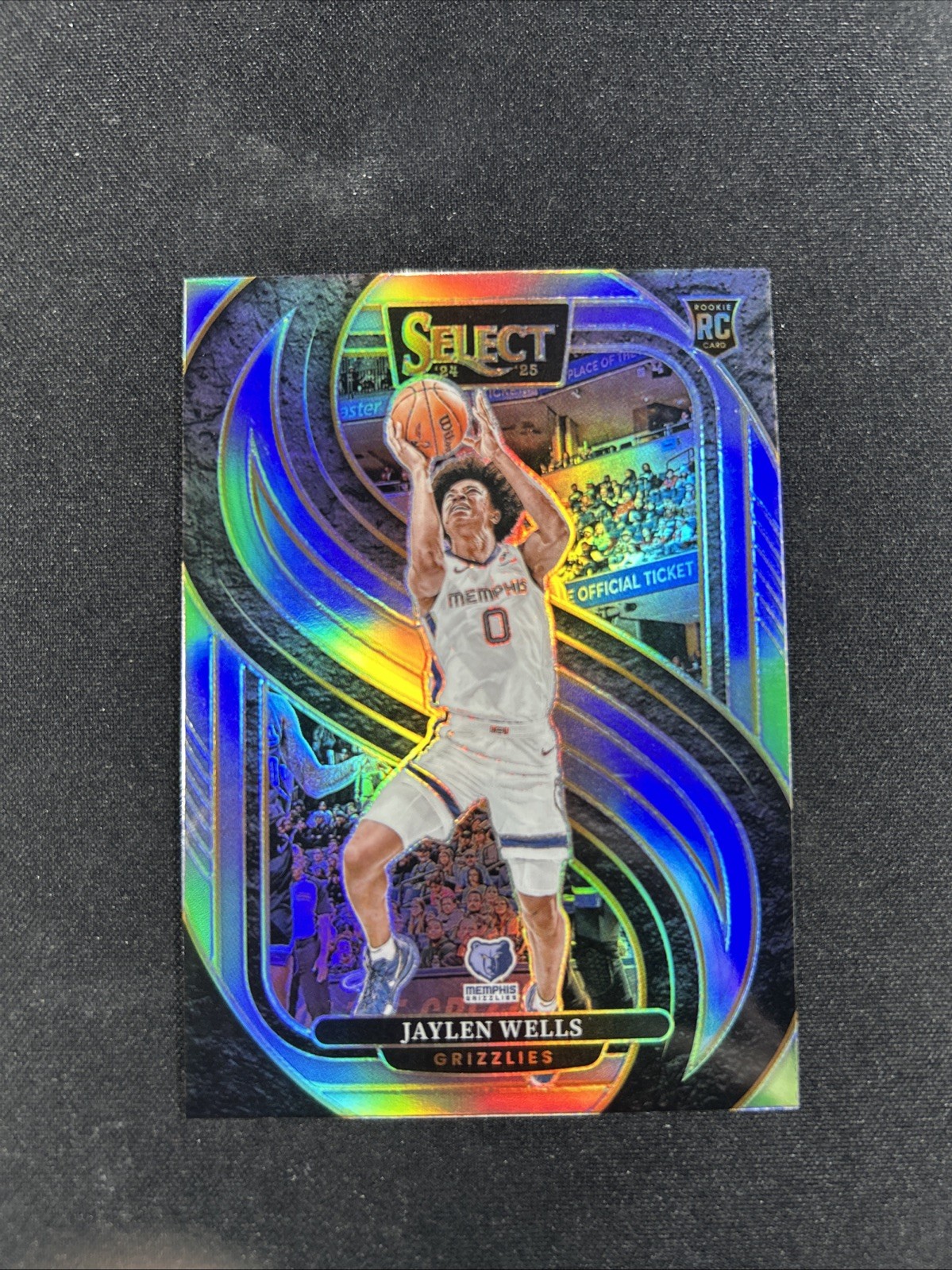 2024-25 Select Jaylen Wells Premier RC Silver Prizm Rookie #188 Grizzlies
