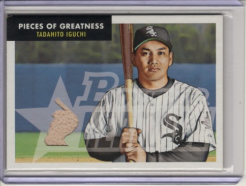 2007 BOWMAN HERITAGE TADAHITO IGUCHI GAME-USED BAT RELIC #PGTI