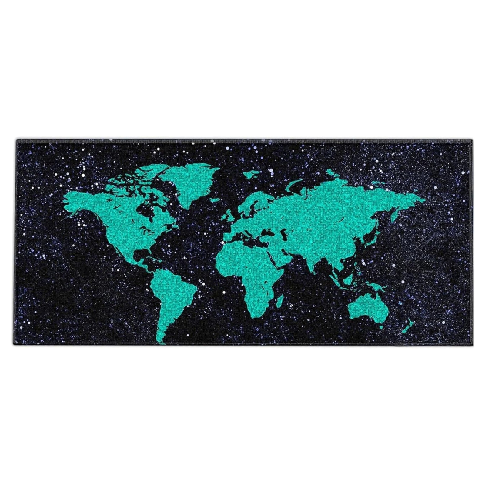 Tapis de souris XXL grand format 90 x 40 cm mappemonde verte antiderapant