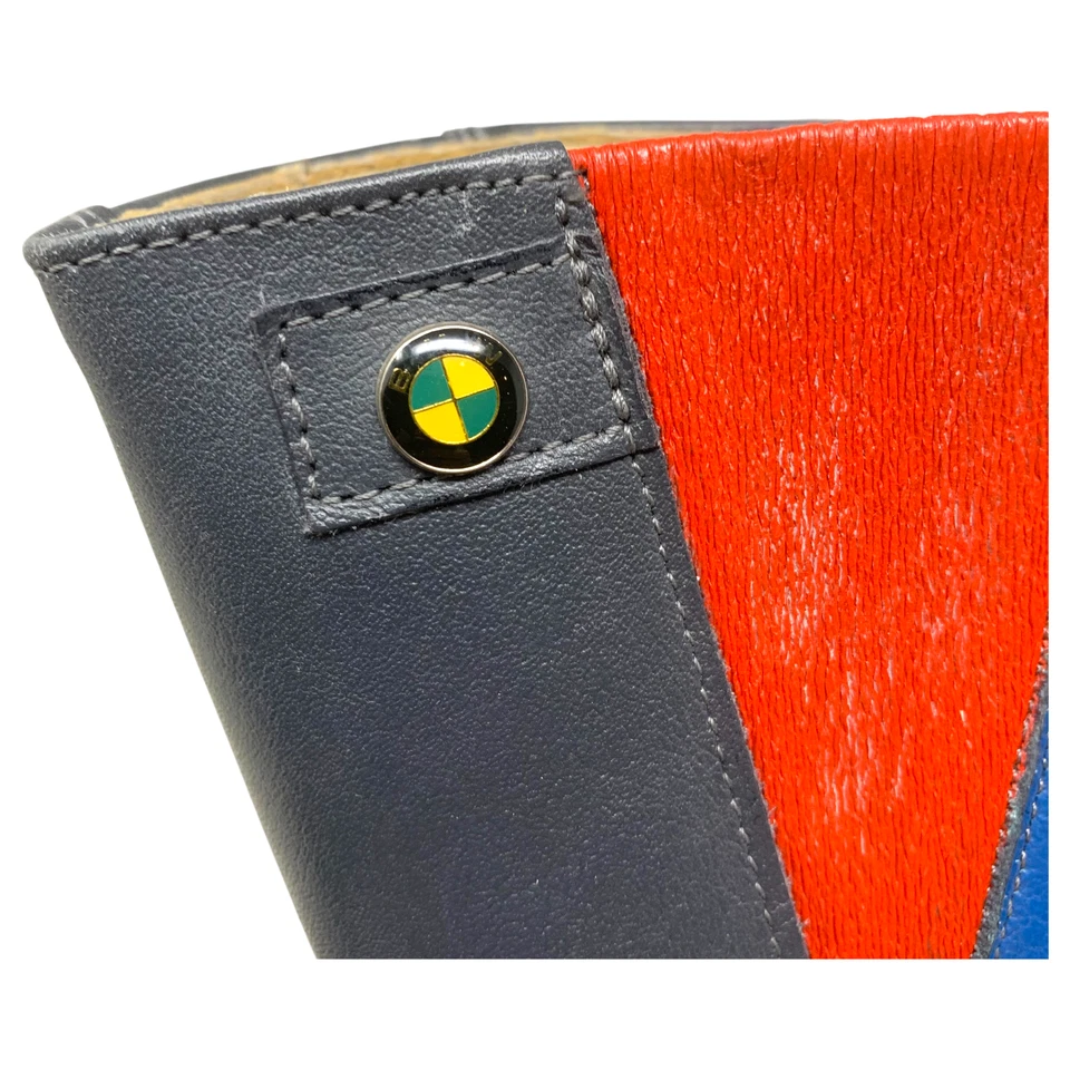 Botas de moto BMW Motorrad vintage años 80 cuero turismo talla 41 gris redondo Foto 3 de 4