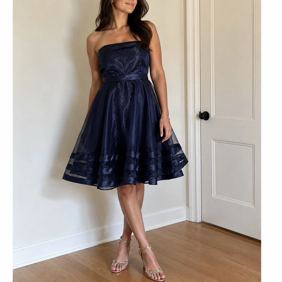 ebay blue bridesmaid dresses Davids Bridal Bridesmaid Dress Blue In Bridesmaids' & Formal Dresses for  sale
