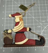 Lori Miller Collection Whispering Pines 2006 Folk Art Santa Sleigh Gifts