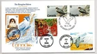 #4609 PEREGRINE FALCON #3802a GYRFALCON #3899b HAWK NAKANO PERFINS, CANADA FDC