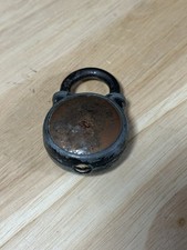Vintage Yale 7-11 Round Padlock 2” Made in USA Industrial Steel No Key