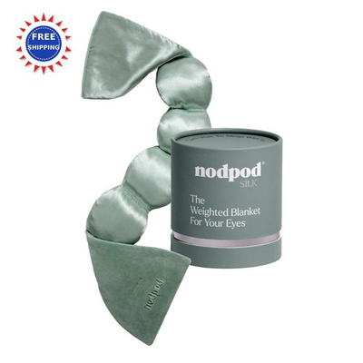 #ad Nodpod Mineralized Silk Gentle Pressure Sleep Mask Strap Free Light Blocking $94.99