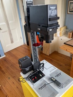 Rolleimat Universal photographic enlarger made in Germany.