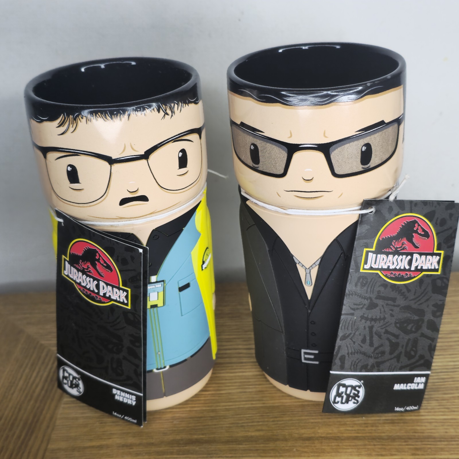 CosCups by Numskull Ian Malcolm Nedry Jurassic Park Ceramic Mug w Rubber Sleeve