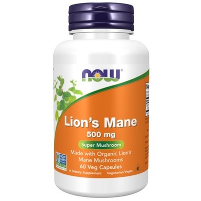 Now Foods Lion's Mane 500 mg   60 Kapseln