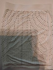 Cache Size 2. White Sequin Skirt. New