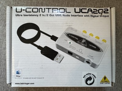 Behringer U-Control UCA202 USB Audio Interface - Fully Functional