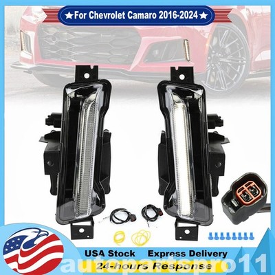 For 2016-2022 Chevy Camaro LS LT RS ZL1 RH Right & LH Left LED Fog Lights Pair