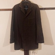 USED Y'S YOHJI YAMAMOTO CORDUROY RAW HEM JACKET GOOD