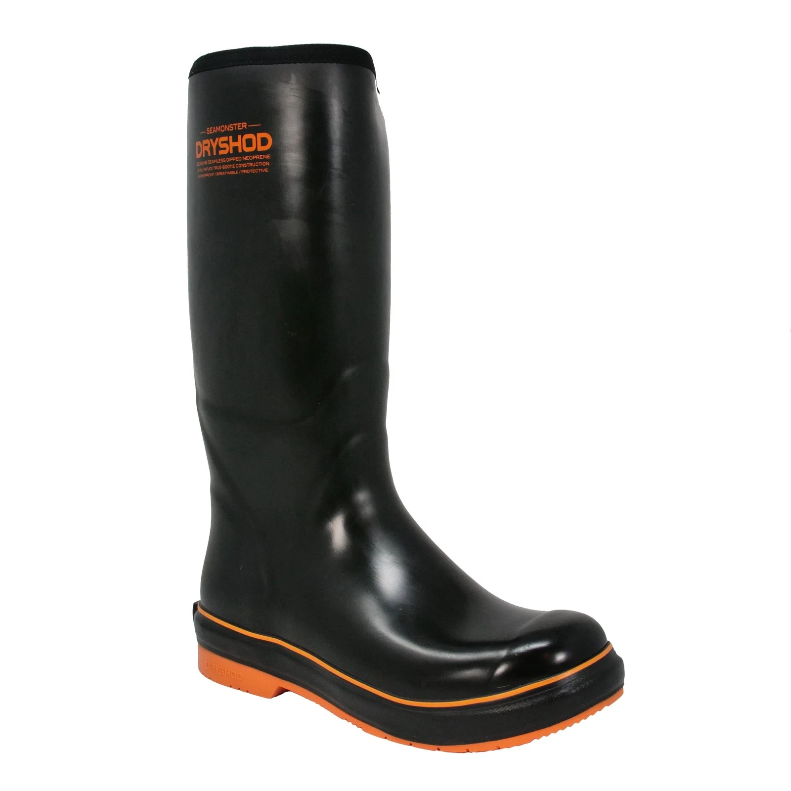 Dryshod Seamonster Black/Orange Fishing Boots, Hi-Grip Tread (SEA-MH-BK-M)
Opens in a new window or 