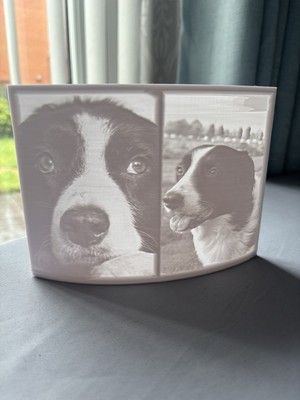 Personalisierte Lithopane Lichtbilder 5 x7 