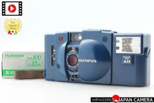 FLASH OK RARE CITY BLUE [N MINT] Olympus XA2 35mm Film Camera A11 Flash JAPAN