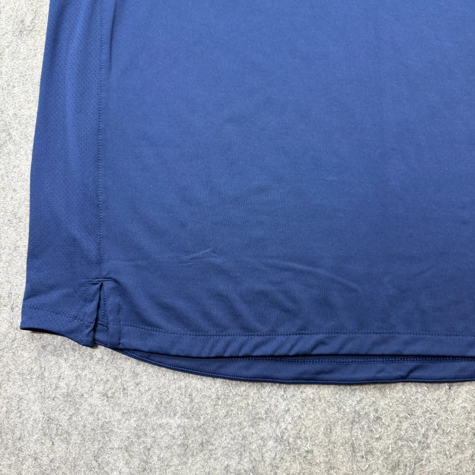 Georgia Tech Yellow Jackets Adidas Polo Shirt Men XL Blue Performance Baseball - Image 4 of 4