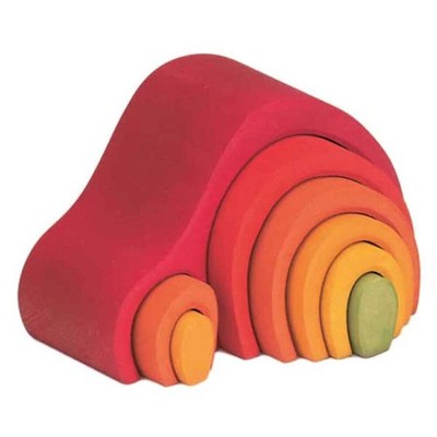 NIC Toys Glueckskaefer Arch House Building Set 8 pcs - Red