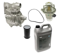 Water Pump+Pipe+Thermostat+Coolant Kit for BMW E60 E64 E65 E66 X5 xDrive48i