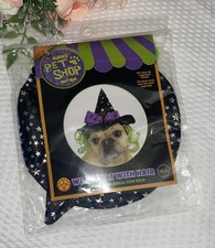 Rubies Pet Shop Boutique Witch Hat With Hair Costume for Dog or Cat - Med Large