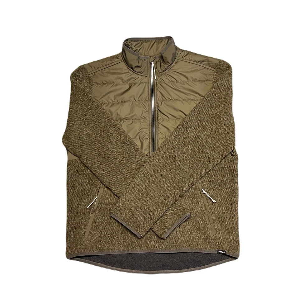 Prana Incrediwool 1/2 Zip Slate Green Heather - Size Medium - Image 2 of 3