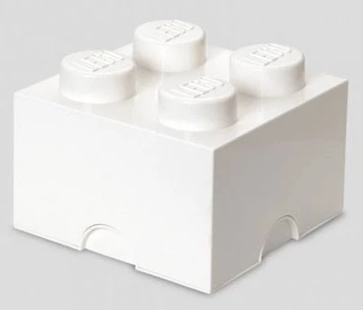 ROOM COPENHAGEN Contenitore LEGO Brick 4 Bianco