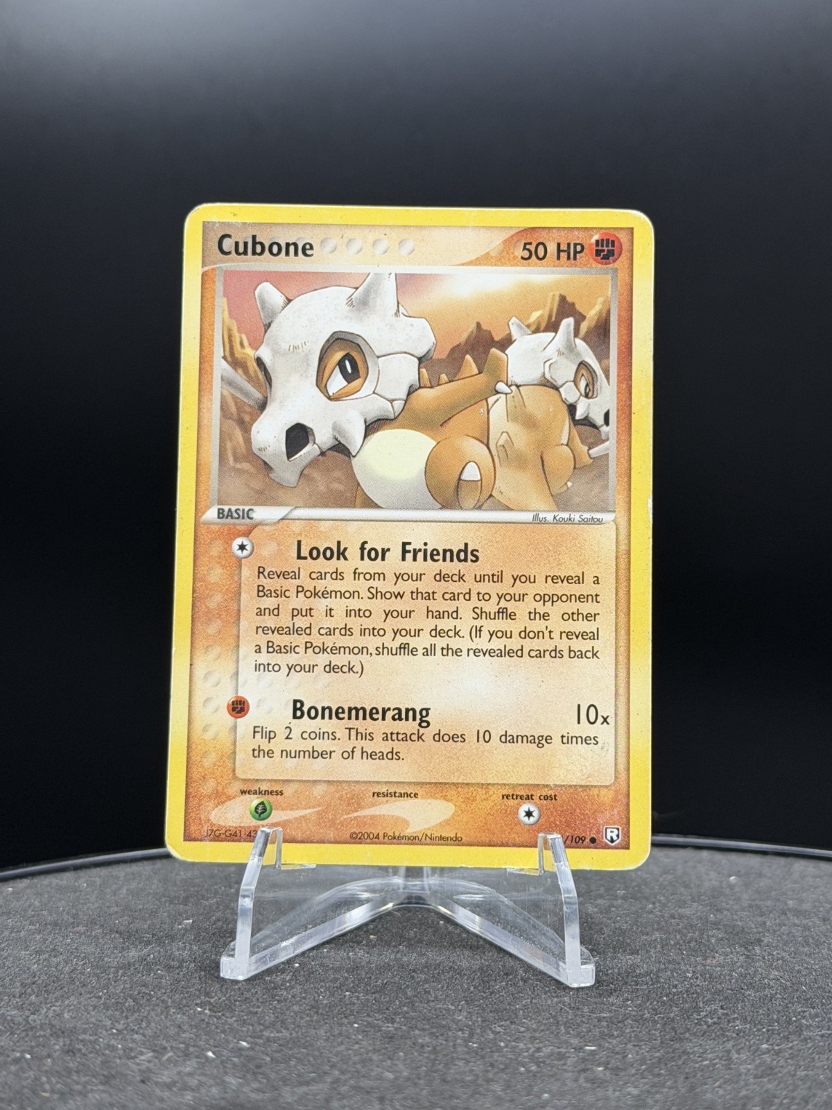 2004 Pokemon TEAM ROCKET RETURNS - #51 Cubone NM
