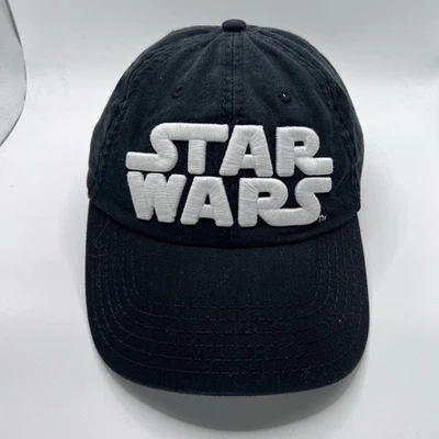 Vintage Star Wars Movie Promo Adjustable Strap Back Men’s Black Hat Cap - Image 1 of 4