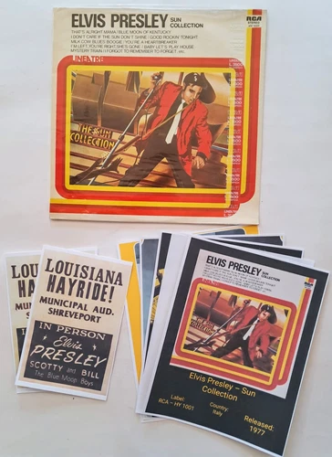 ELVIS PRESLEY "Sun Collection" (1977) RCA, LP, SEALED, Italian Import, W/EXTRAS