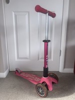 Mini Micro scooter, pink, 2-5 year olds, good condition